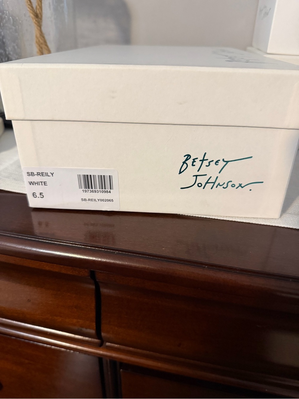 Betsey Johnson White Crystal Embellished Platform Sneakers - Picture 2 of 3